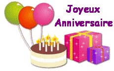 gif joyeux anniversaire gateau ballons